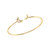 Date Night Double Crescent Adjustable Diamond Cuff In 14K Yellow Gold Vermeil On Sterling Silver - Yellow Gold