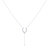 Drizzle Drip Teardrop Bolo Adjustable Diamond Lariat Necklace In Sterling Silver