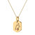 Libra Scales Pink Tourmaline & Diamond Constellation Tag Pendant Necklace in 14K Yellow Gold Vermeil on Sterling Silver