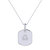 Libra Scales Pink Tourmaline & Diamond Constellation Tag Pendant Necklace In Sterling Silver