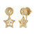 Lucky Star Diamond Stud Earrings In 14K Yellow Gold Vermeil On Sterling Silver - Yellow Gold