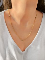 Lucky Star Layered Diamond Necklace In 14K Yellow Gold Vermeil On Sterling Silver