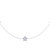 Lucky Star Layered Diamond Necklace In Sterling Silver