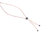 Luv Me Ruby Fuchsite Adjustable Heart Necklace in 14K Rose Gold Plated Sterling Silver - Rose Gold