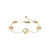 Moon Phases Diamond Bracelet In 14K Yellow Gold Vermeil On Sterling Silver - Yellow Gold