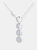 Moon Transformation Diamond Necklace in Sterling Silver - Silver