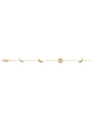 Moonlit Diamond Bracelet In 14K Yellow Gold Vermeil On Sterling Silver