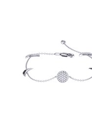 Moonlit Diamond Bracelet In Sterling Silver - Silver