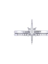 North Star Detachable Diamond Ring in Sterling Silver