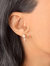 North Star Diamond Earrings in Sterling Silver