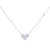 One Way Arrow Diamond Necklace in Sterling Silver - Silver