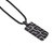 Pro Rider Black Rhodium Plated Sterling Silver Tire Tread Black Diamond Tag