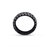 Racer Swag Black Rhodium Plated Sterling Silver Tire Tread Black Diamond Band Ring