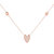 Raindrop Diamond Necklace in 14K Rose Gold Vermeil on Sterling Silver - Rose Gold