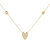 Raindrop Diamond Necklace In 14K Yellow Gold Vermeil On Sterling Silver - Yellow Gold