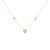 Raindrop Diamond Necklace In 14K Yellow Gold Vermeil On Sterling Silver