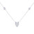Raindrop Diamond Necklace In Sterling Silver - Silver