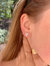 Raindrop Diamond Stud Earrings In 14K Rose Gold Vermeil On Sterling Silver