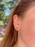 Rise & Grind Triangle Diamond Drop Earrings In 14K Rose Gold Vermeil On Sterling Silver