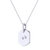 Sagittarius Archer Blue Topaz & Diamond Constellation Tag Pendant Necklace In Sterling Silver