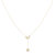 Shooting Star Moon Crescent Diamond Necklace In 14K Yellow Gold Vermeil On Sterling Silver