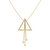 Skyline Triangle Bolo Adjustable Diamond Lariat Necklace in 14K Yellow Gold Vermeil on Sterling Silver - Gold