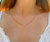 Skyline Triangle Diamond Necklace in 14K Rose Gold Vermeil on Sterling Silver