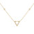 Skyline Triangle Diamond Necklace In 14K Yellow Gold Vermeil On Sterling Silver - Yellow Gold