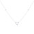 Skyline Triangle Diamond Necklace In Sterling Silver