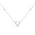 Skyline Triangle Diamond Necklace In Sterling Silver - Silver