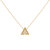 Skyscraper Triangle Diamond Necklace In 14K Yellow Gold Vermeil On Sterling Silver - Yellow Gold