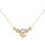 Star Cluster Moon Crescent Diamond Necklace In 14K Yellow Gold Vermeil On Sterling Silver