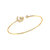 Starkissed Crescent Adjustable Diamond Cuff In 14K Yellow Gold Vermeil On Sterling Silver Bracelet - Gold