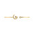 Starkissed Crescent Adjustable Diamond Cuff In 14K Yellow Gold Vermeil On Sterling Silver Bracelet