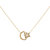 Starkissed Moon Diamond Necklace In 14K Yellow Gold Vermeil On Sterling Silver - Yellow Gold