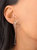 Starry Cascade Tiara Diamond Drop Earrings In Sterling Silver