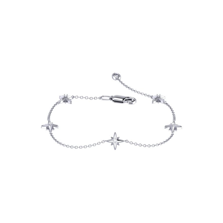 Starry Lane Diamond Bracelet in Sterling Silver - Silver