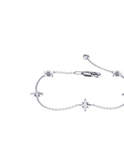 LuvMyJewelry Starry Lane Diamond Bracelet in Sterling Silver product