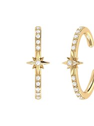 Starry Lane Diamond Ear Cuffs In 14K Yellow Gold Vermeil On Sterling Silver - Yellow Gold