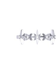 Starry Lane Diamond Ring In Sterling Silver