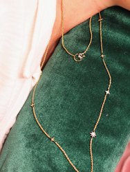 Starry Lane Layered Diamond Necklace In 14K Yellow Gold Vermeil On Sterling Silver