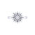 Supernova Star Diamond Ring in Sterling Silver