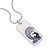 Surfer's Paradise Sterling Silver Blue Sapphire & Topaz Stone Tag