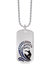 Surfer's Paradise Sterling Silver Blue Sapphire & Topaz Stone Tag - Silver