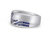 Surf's Up Sterling Silver Blue Sapphire & Topaz Band Ring