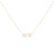 Swing Rectangle Diamond Necklace In 14K Yellow Gold Vermeil On Sterling Silver