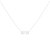 Swing Rectangle Diamond Necklace In Sterling Silver