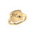 Taurus Bull Emerald & Diamond Constellation Signet Ring In 14K Yellow Gold Vermeil On Sterling Silver - Yellow Gold