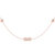 Traffic Light Layered Diamond Necklace in 14K Rose Gold Vermeil on Sterling Silver - Rose Gold