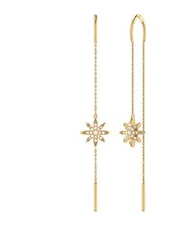 Twinkle Star Tack-In Diamond Earrings in 14K Yellow Gold Vermeil on Sterling Silver - Gold